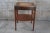 Mid 20th Century Mid 20th Century Sheraton Style Mahogany Association Tooled Leather Top Side End Table For Sale - Image 5 of 12