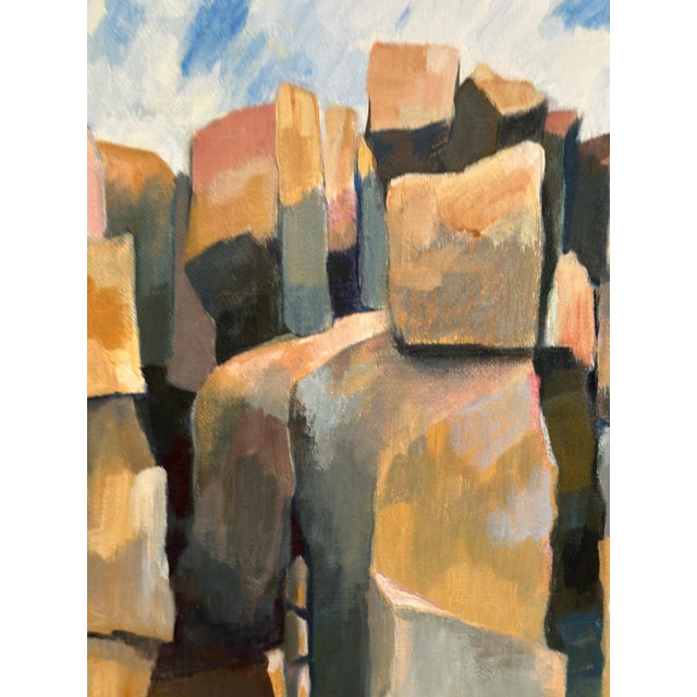 Eva S, Landscape, 1950s, Oil Painting on Canvas, Framed For Sale - Image 7 of 18
