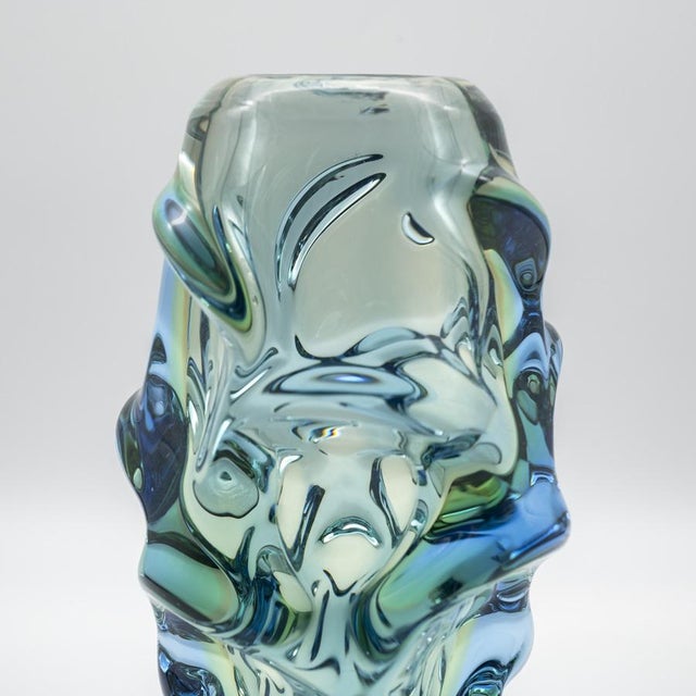 Glass Propeller Vase by Jan Kotík for Beránek Škrdlovice Glassworks, 1958-1962 For Sale - Image 6 of 10