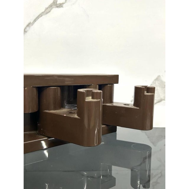 Minivip Wall-Mounted Coat Rack attributed to Benanti and Brunori for Velca Legnano, 1970 For Sale - Image 4 of 10