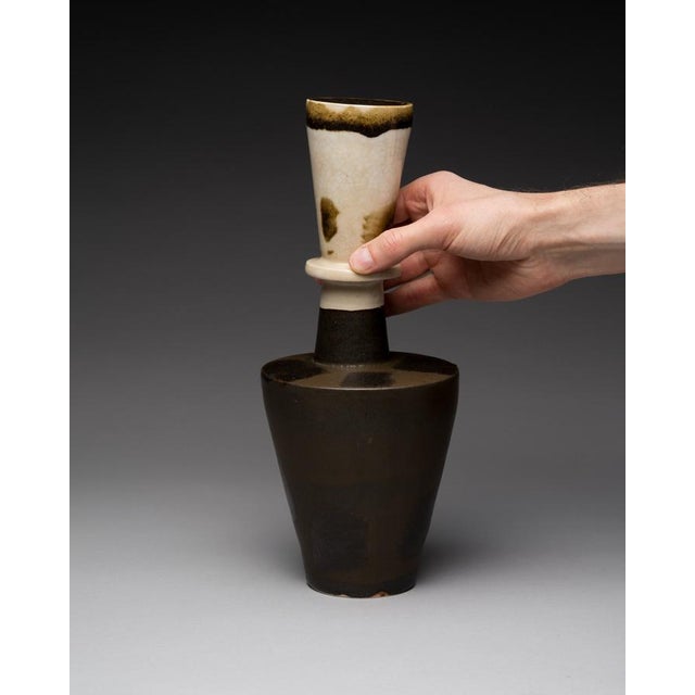 Studio Ceramic Vase by Friedhelm Tschentscher, 1960s For Sale - Image 4 of 15