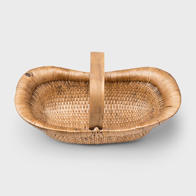 Chinese Chinese Woven Market Basket, C. 1900 For Sale - Image 3 of 5