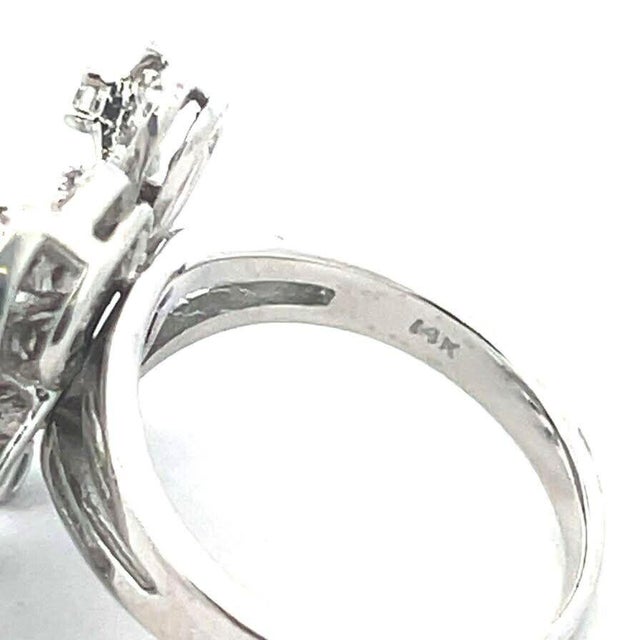 Metal Sonia B. Butterfly Ring Diamond & 14k White Gold For Sale - Image 7 of 8