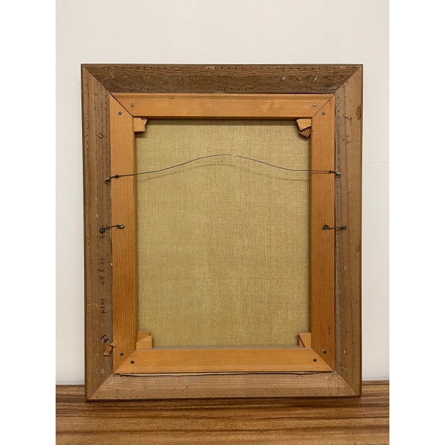 Vintage Framed Signed Painting of an Impressionistic Nautical Scene For Sale In Seattle - Image 6 of 7