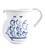 Italian Vintage Italian, Hand-Painted, Blue and White Pitcher With Sailboat For Sale - Image 3 of 5