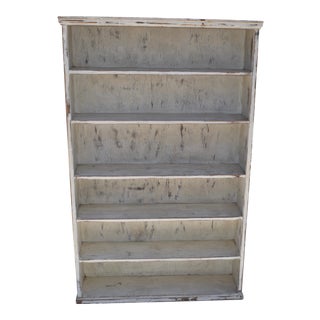 Vintage Painted Pine Pantry or Utility Shelves For Sale