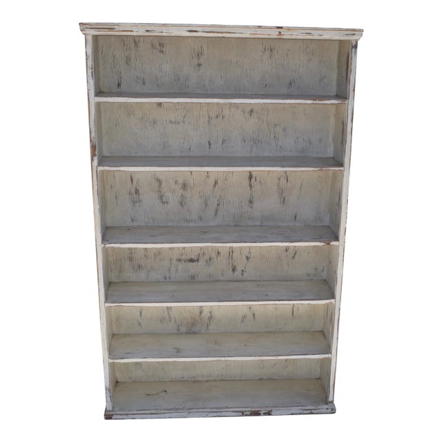 Vintage Painted Pine Pantry or Utility Shelves For Sale