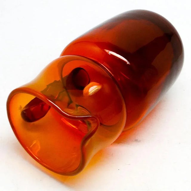 Glass Polish Postmodern Jug by Zbigniew Horbowy for Sudety Glassworks, 1970s For Sale - Image 7 of 8