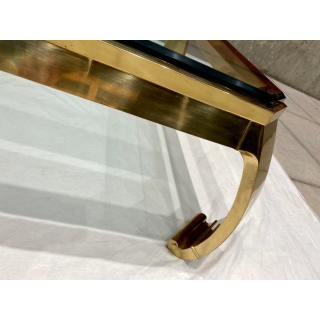 Ming Leg Brass Coffee Table From Mastercraft For Sale - Image 10 of 13