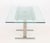 Transparent Contemporary Glass Top Dining Table For Sale - Image 8 of 9