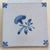 Ceramic 19th Century Hand-Painted Delft Wall Tiles With Flowers and a Bird, Set of Five (5) For Sale - Image 7 of 11