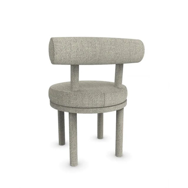 Moca Chair in Safire 08 Fabric by Studio Rig for Collector For Sale - Image 4 of 7