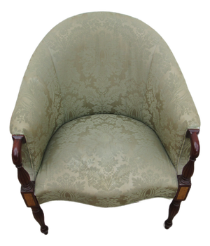 1980s Hickory Chair Designer Club Mahogany Chair
