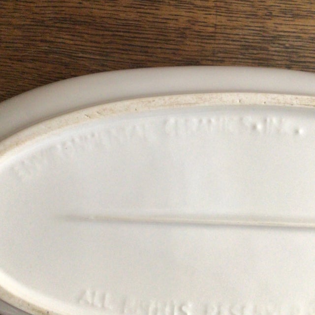 Fish Covered Casserole Baking Dish by Environmental Ceramic Inc. Of San Francisco 1966 For Sale - Image 12 of 13