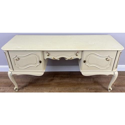 Sideboard Vintage French Shabby Chic Louis Style Carved Storage Cabinet Lot 4835 For Sale - Image 15 of 15