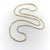 We love this unusual combination of rope chain and twisted bar link seen in this vintage 14k gold chain. The bar links are...