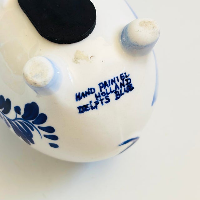 Delft Blue and White Piggy Bank For Sale - Image 11 of 12