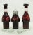 Victorian Bohemian Hand Cut Ruby Red Cut Crystal Condiment Cruet Set For Sale - Image 3 of 12