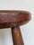 Burnt Umber Early 20th C Primitive Round Stool For Sale - Image 8 of 10
