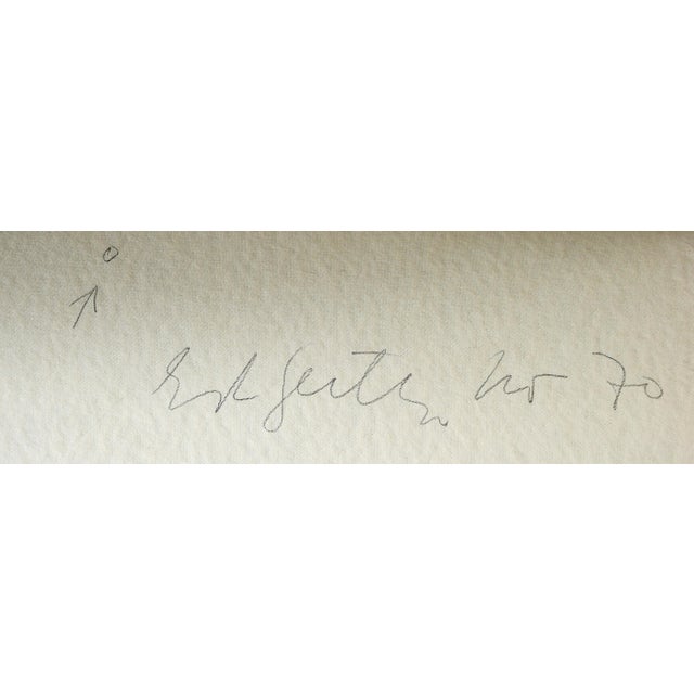 Ernst geitlinger 1895 frankfurt a. M. – 1972 seeshaupt 'green-red', november 1970 acrylic over light pencil sketches on...