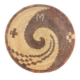 Early 20th Century Botswana Basket 12inch MATTER COLLECTION For Sale