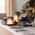 2020s Navy Pine Tree Glass Candle Holder (Set of 2) For Sale - Image 5 of 6