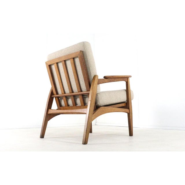 1970s Bernhout Armchair in Wood & Upholstery For Sale - Image 5 of 9