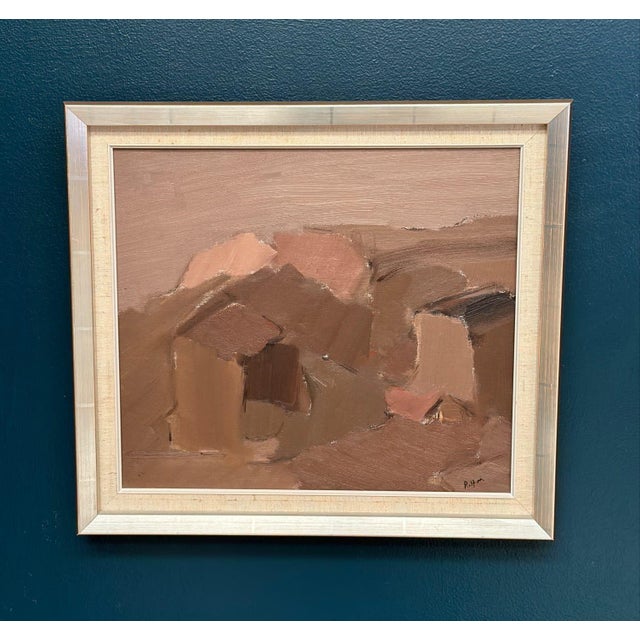 Rolf Magnusson, Muted Landscape, 1950s, Oil on Canvas, Framed For Sale - Image 5 of 18