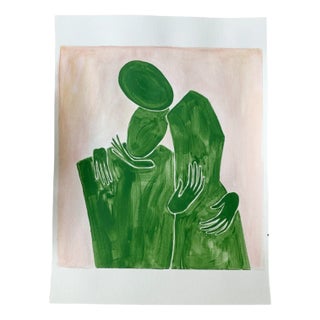 Waleria Matelska, Embraced XII, 2022, Acrylic on Paper For Sale