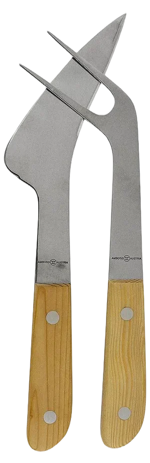 Mid-Century Carving Knife and Fork attributed to Amboss Austria, 1960s, Set of 2