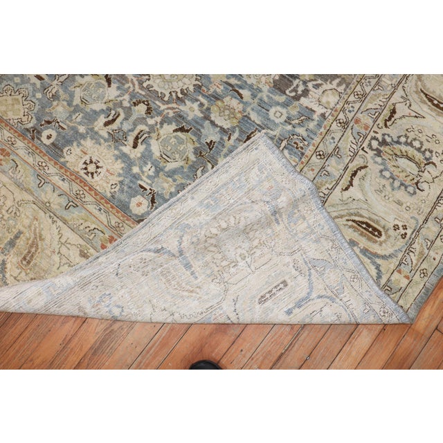 Early 20th Century Antique Zabihi Collection Gray Persian Malayer Rug - 10'5" x 13'3" For Sale - Image 5 of 9