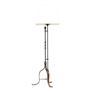 Vintage Mediterranean Revival Style Wrought Iron Floor Lamp