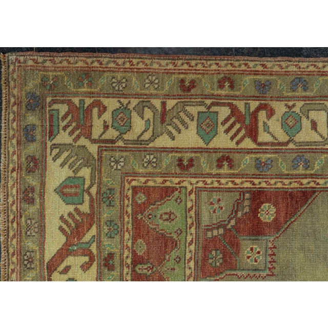 Early 21st Century Turkish Vintage Rug 4'3" x 7' #20824 For Sale - Image 5 of 8