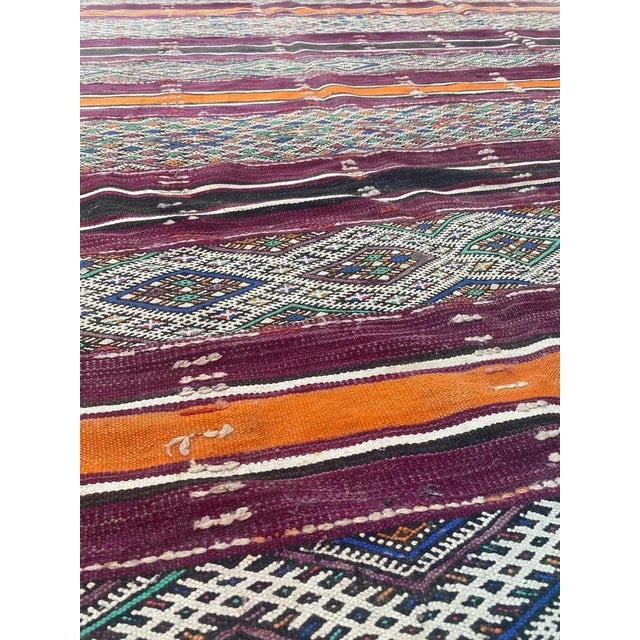 Antique Long Moroccan Kilim For Sale - Image 16 of 18