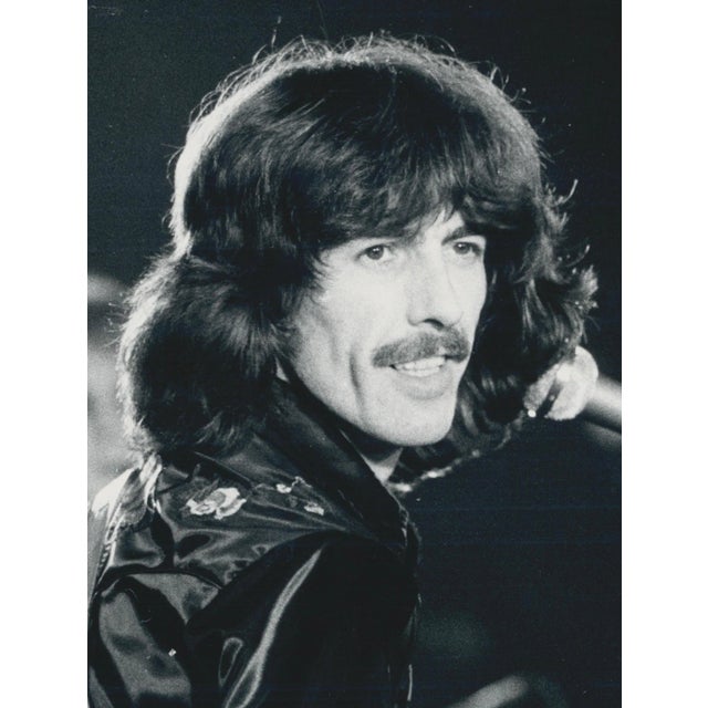Henry Grossman, George Harrison on Stage, Black and White Photograph, 1970s For Sale