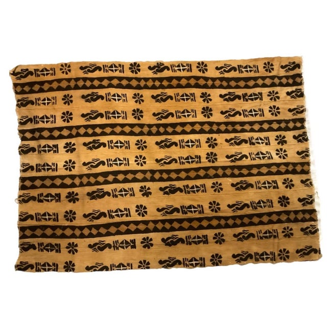 Bogolan Mali Mud Cloth - Handmade African Textile from West Africa Traditionally made by men, thin strips of fabric, are...