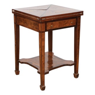 Late 19th Century Victorian Rosewood Handkerchief Envelope Game or Card Table For Sale