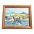 Contemporary Original Bucks County Pa Artist James Feehan River Village Sailboats Watercolor Painting For Sale