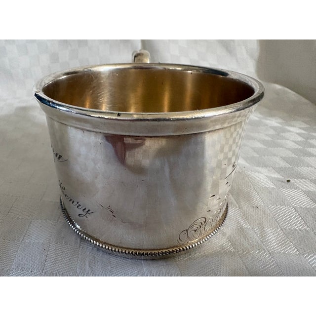 Early 20th Century Reed & Barton Silverplate Memorial Cup Dated 1907 For Sale - Image 5 of 11