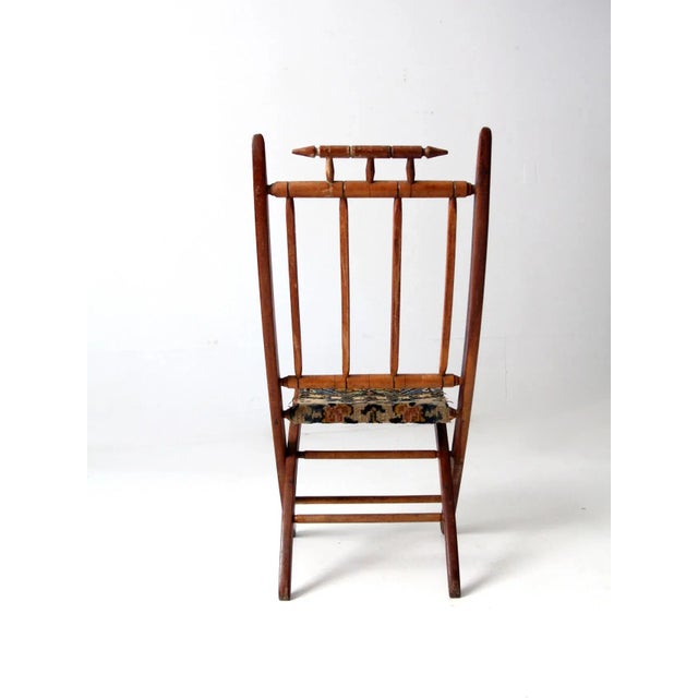 Antique Victorian Folding Camp Chair For Sale - Image 10 of 12