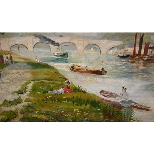 Harold Gregson, Henley on Thames Riverscape, 1870, Oil Painting, Framed For Sale - Image 14 of 16