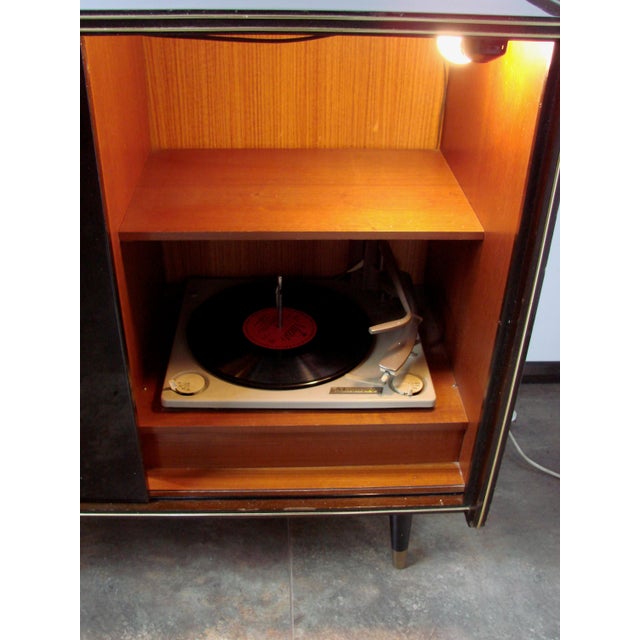 Vintage Cabinet with Record Player and Bar, 1960s For Sale - Image 6 of 12