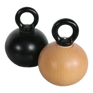 Pr. Mid Century Modern Ball Form Salt and Pepper Grinder Shakers by Nissen Made in Denmark