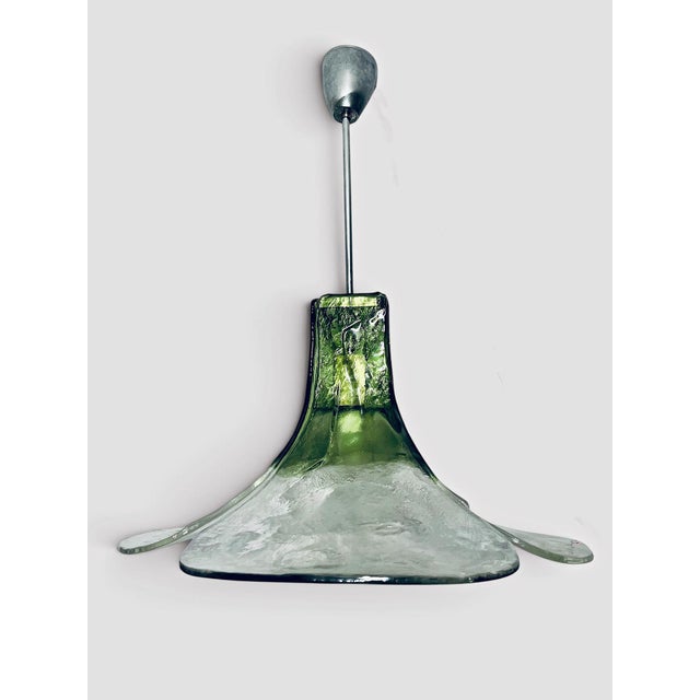 1970s Murano Glass Lucky Clover Petal Lamp by Carlo Nason for Mazzega, Italy, 1970s For Sale - Image 5 of 9