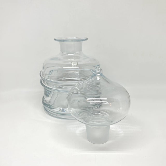 Transparent Nanny Still for Riihimaen Lasi Finland Glass Decanter For Sale - Image 8 of 13