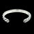 Metal 1990s David Yurman Chevron Cuff Bracelet Size M Sterling Silver Estate For Sale - Image 7 of 7