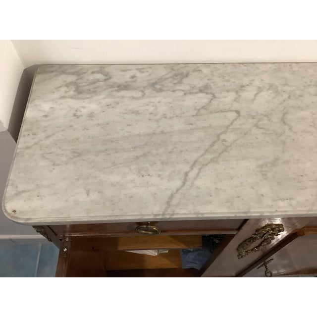 Antique French Buffet in Burl Wood and Bronzes, 1800s For Sale - Image 12 of 15