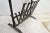 Vintage English Oak Wood and Iron Magazine Rack For Sale - Image 6 of 7