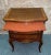 1950s Vintage French Style Wood/Parquet Inlaid Three Drawer Chest W/Brass Ormolu For Sale - Image 5 of 10