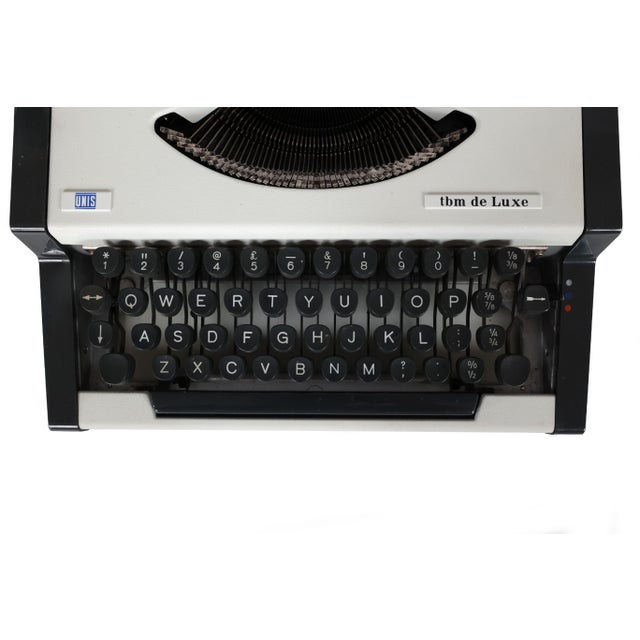 White Refreshed Unis TBM DeLuxe Yugoslavian Typewriter For Sale - Image 8 of 16